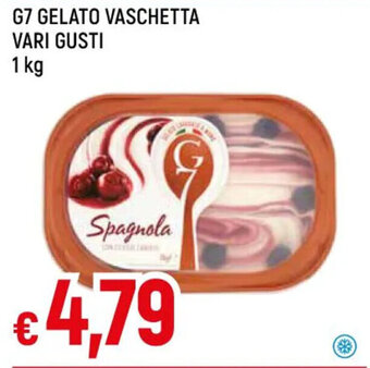 IperFamila G7 GELATO VASCHETTA VARI GUSTI 1 kg offerta