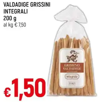 IperFamila VALDADIGE GRISSINI INTEGRALI 200 g offerta