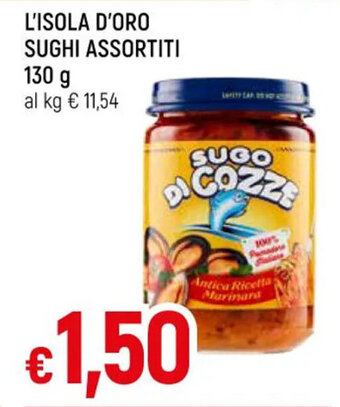 IperFamila L'ISOLA D'ORO SUGHI ASSORTITI 130 g offerta