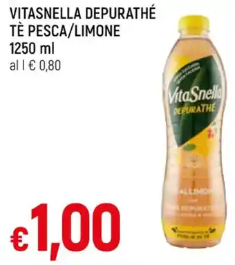 IperFamila VITASNELLA DEPURATHÉ TÈ PESCA/LIMONE 1250 ml offerta