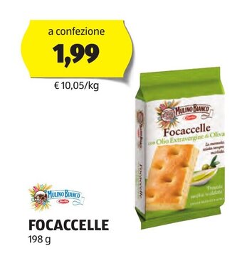 ALDI MULINO BIANCO FOCACCELLE 198 g offerta