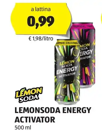 ALDI LEMONSODA ENERGY ACTIVATOR 500 ml offerta