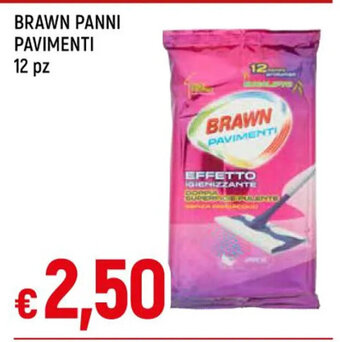 IperFamila BRAWN PANNI PAVIMENTI 12 pz offerta