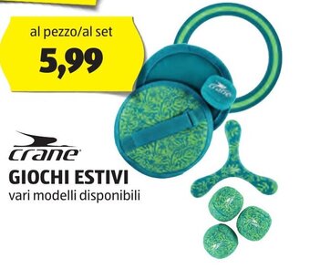 ALDI crane GIOCHI ESTIVI offerta