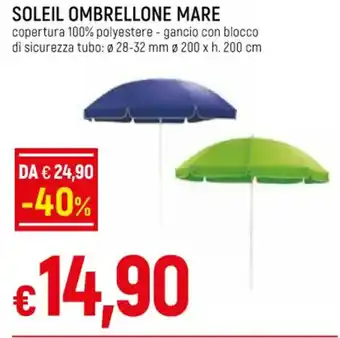 IperFamila SOLEIL OMBRELLONE MARE offerta