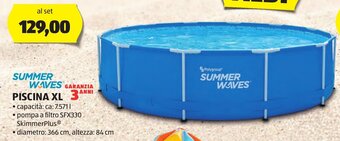 ALDI SUMMER WAVES PISCINA XL offerta