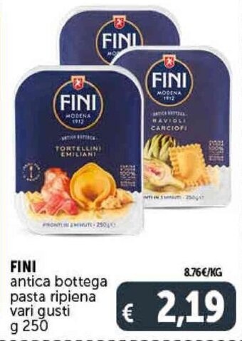 Deco Supermercati FINI antica bottega pasta ripiena vari gusti g 250 offerta