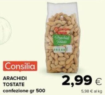 Oasi Consilia ARACHIDI TOSTATE confezione gr 500 offerta