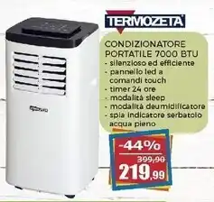 Happy Casa Termozeta condizionatore portatile airzeta clima c2 800 watt offerta