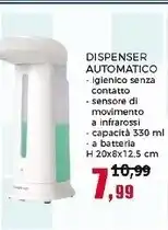 Happy Casa Dispenser automatico infrarossi a batteria - 330ml offerta