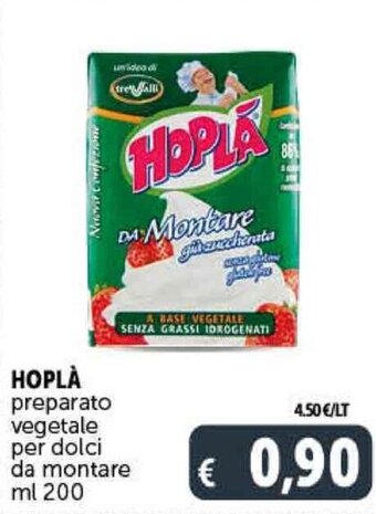Deco Supermercati HOPLA preparato vegetale per dolci da montare ml 200 offerta