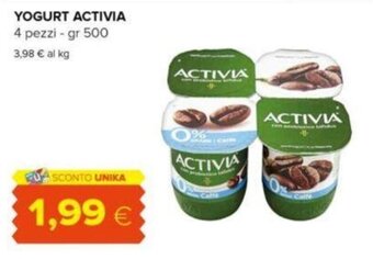 Oasi YOGURT ACTIVIA 4 pezzi - gr 500 offerta