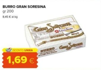 Oasi BURRO GRAN SORESINA gr 200 offerta