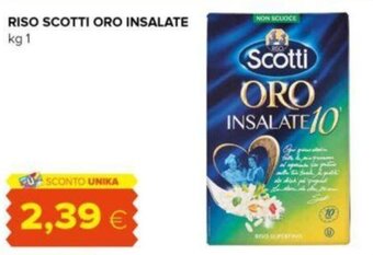 Oasi RISO SCOTTI ORO INSALATE kg 1 offerta