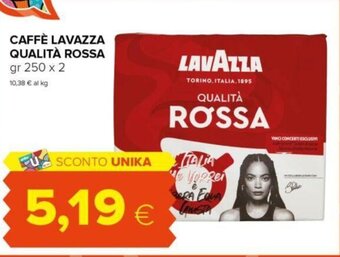 Oasi CAFFÈ LAVAZZA QUALITÀ ROSSA gr 250 x 2 offerta