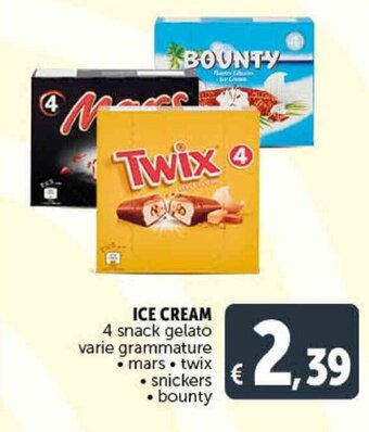 Deco Supermercati ICE CREAM 4 snack gelato offerta