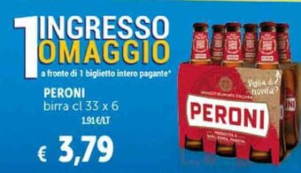 Deco Supermercati PERONI birra cl 33 x 6 offerta