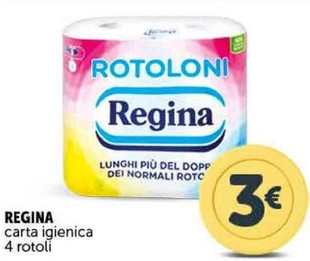 Deco Supermercati REGINA carta igienica 4 rotoli offerta