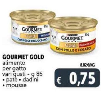 Deco Supermercati GOURMET GOLD alimento per gatto vari gusti - g 85 offerta