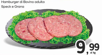 Famila Superstore Hamburger di Bovino adulto Speck e Grana offerta