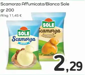 Famila Superstore Scamorza Affumicata/Bianca Sole gr 200 offerta