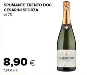 Oasi SPUMANTE TRENTO DOC CESARINI SFORZA cl 75 offerta