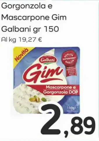 Famila Superstore Gorgonzola e Mascarpone Gim Galbani gr 150 offerta