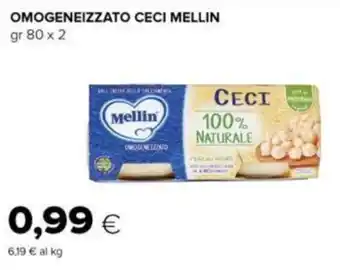 Oasi OMOGENEIZZATO CECI MELLIN gr 80 x 2 offerta