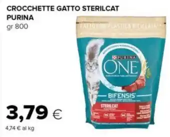 Oasi CROCCHETTE GATTO STERILCAT PURINA 800 gr offerta