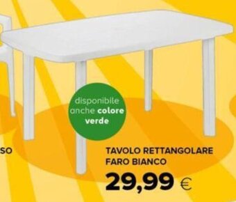 Oasi TAVOLO RETTANGOLARE FARO BIANCO offerta