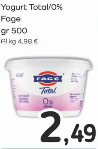 Famila Superstore Yogurt Total/0% Fage gr 500 offerta