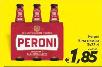 Iper Super Conveniente Peroni Birra classica 3x33 cl offerta