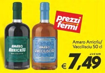 Amaro Arricriu/ Vaccilisciu 50 cl
