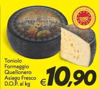 Toniolo Formaggio Quellonero Asiago Fresco D.O.P. al kg