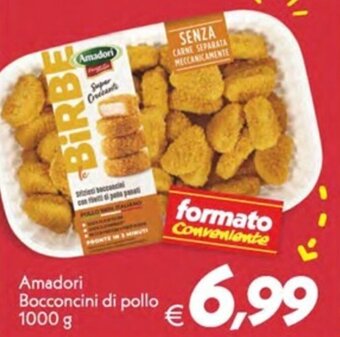 Iper Super Conveniente Amadori Bocconcini di pollo 1000 g offerta