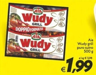 Iper Super Conveniente Aia Wudy grill puro suino 500 g offerta