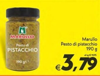 Iper Super Conveniente Marullo Pesto di pistacchio 190 g offerta