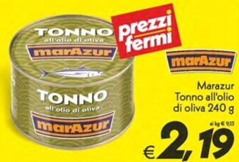 Iper Super Conveniente Marazur Tonno all'olio di oliva 240 g offerta