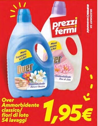 Iper Super Conveniente Over Ammorbidente classico fiori di loto 54 lavaggi offerta
