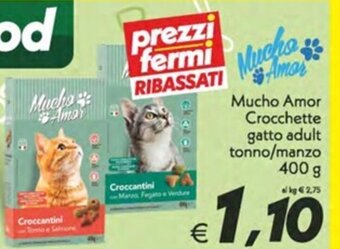 Iper Super Conveniente Mucho Amor Crocchette gatto adult tonno/manzo 400 g offerta