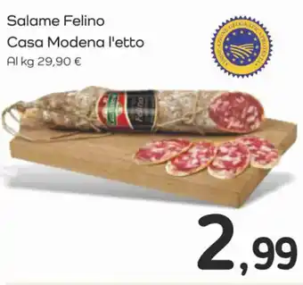 Famila Superstore Salame Felino Casa Modena offerta