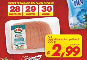 Iper Super Conveniente Aia Fesa di tacchino paillard 200 g offerta