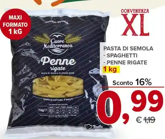 Todis PASTA DI SEMOLA 1 kg offerta