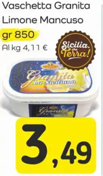 Famila Superstore Vaschetta Granita Limone Mancuso gr 850 offerta