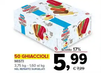 Todis 50 GHIACCIOLI MISTI 3,75 kg offerta