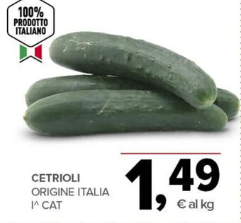 CETRIOLI ORIGINE ITALIA