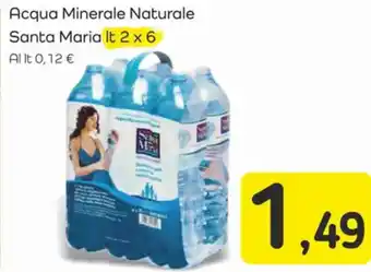 Famila Superstore Acqua Minerale Naturale Santa Maria It 2 x 6 offerta