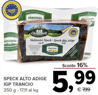 Todis SPECK ALTO ADIGE IGP TRANCIO 350 g offerta