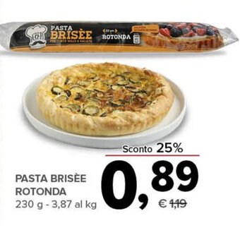 Todis PASTA BRISÈE ROTONDA 230 g offerta