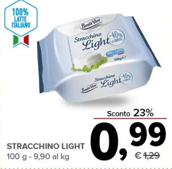 Todis STRACCHINO LIGHT 100 g offerta